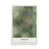 Map of Hubbard, Texas, 12 x 18 inch unframed archival matte print