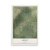 Map of Impact, Texas, 12 x 18 inch unframed archival matte print