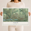 Map of Ingram, Texas, 12 x 18 inch unframed archival matte print
