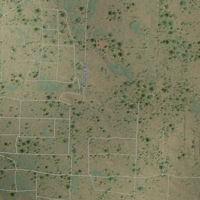 Close-up of the map of Ira, Texas print showing street and building detail