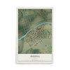 Map of Iredell, Texas, 12 x 18 inch unframed archival matte print