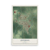 Map of Jefferson, Texas, 12 x 18 inch unframed archival matte print