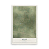 Map of Jolly, Texas, 12 x 18 inch unframed archival matte print