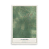 Map of Kennard, Texas, 12 x 18 inch unframed archival matte print