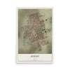 Map of Kermit, Texas, 12 x 18 inch unframed archival matte print