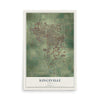 Map of Kingsville, Texas, 12 x 18 inch unframed archival matte print