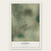 Knippa, Texas map print, the full design