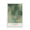 Map of Knollwood, Texas, 12 x 18 inch unframed archival matte print