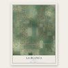 La Blanca, Texas map print, the full design