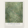 La Loma de Falcon, Texas map print, the full design
