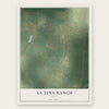 La Tina Ranch, Texas map print, the full design