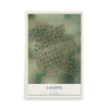 Map of LaCoste, Texas, 12 x 18 inch unframed archival matte print