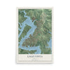 Map of Lago Vista, Texas, 12 x 18 inch unframed archival matte print