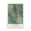 Map of Lake Jackson, Texas, 12 x 18 inch unframed archival matte print