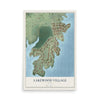 Map of Lakewood Village, Texas, 12 x 18 inch unframed archival matte print