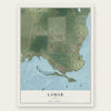 Lamar, Texas map print, the full design