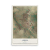 Map of Lamesa, Texas, 12 x 18 inch unframed archival matte print