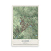 Map of Leander, Texas, 12 x 18 inch unframed archival matte print