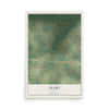 Map of Leary, Texas, 12 x 18 inch unframed archival matte print