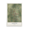 Map of Lexington, Texas, 12 x 18 inch unframed archival matte print