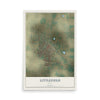 Map of Littlefield, Texas, 12 x 18 inch unframed archival matte print