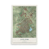 Map of Live Oak, Texas, 12 x 18 inch unframed archival matte print