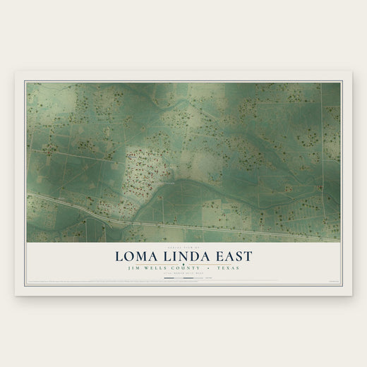 Loma Linda East, Jim Wells County, Texas map print, the full design