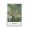 Map of Lorenzo, Texas, 12 x 18 inch unframed archival matte print