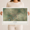 Map of Lytle, Texas, 12 x 18 inch unframed archival matte print