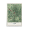 Map of Manvel, Texas, 12 x 18 inch unframed archival matte print