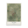 Map of McCamey, Texas, 12 x 18 inch unframed archival matte print