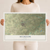 Map of McGregor, Texas, 12 x 18 inch unframed archival matte print