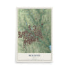 Map of McKinney, Texas, 12 x 18 inch unframed archival matte print
