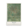 Map of McLean, Texas, 12 x 18 inch unframed archival matte print