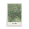 Map of Menard, Texas, 12 x 18 inch unframed archival matte print