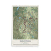 Map of Midlothian, Texas, 12 x 18 inch unframed archival matte print