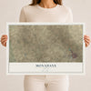 Map of Monahans, Texas, 12 x 18 inch unframed archival matte print