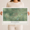 Map of Montgomery, Texas, 12 x 18 inch unframed archival matte print