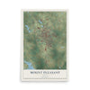 Map of Mount Pleasant, Texas, 12 x 18 inch unframed archival matte print