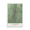Map of Nacogdoches, Texas, 12 x 18 inch unframed archival matte print