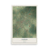 Map of Naples, Texas, 12 x 18 inch unframed archival matte print