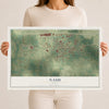Map of Nash, Texas, 12 x 18 inch unframed archival matte print