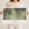 Map of Navarro, Texas, 12 x 18 inch unframed archival matte print
