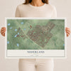 Map of Nederland, Texas, 12 x 18 inch unframed archival matte print