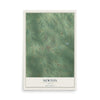 Map of Newton, Texas, 12 x 18 inch unframed archival matte print