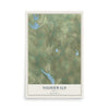 Map of Niederwald, Texas, 12 x 18 inch unframed archival matte print