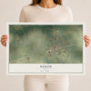 Map of Nixon, Texas, 12 x 18 inch unframed archival matte print
