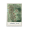 Map of Oak Ridge North, Texas, 12 x 18 inch unframed archival matte print
