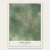 Olivarez, Texas map print, the full design