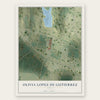 Olivia Lopez de Gutierrez, Texas map print, the full design